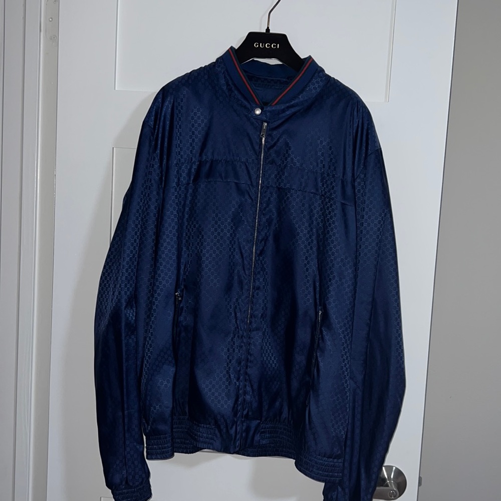 Gucci monogram gg bomber jacket men’s